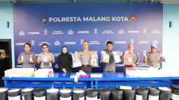 Polresta Malang Kota Amankan Dua Kurir Jaringan Aceh Sita 3,2 Kg Sabu dan 2.480 Butir Ekstasi ‎