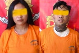 Pasutri Siri Tersangka Curanmor , TKP Surabaya dan Gresik Diamankan Polrestabes Surabaya