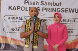 Resmi Dilantik, AKBP Dadi Perdana Putra Minta Dukungan Semua Elemen Saat Sertijab Kapolres Pringsewu 3 Agustus 2026