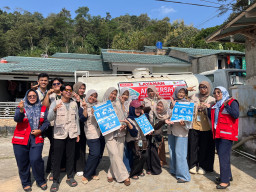 Mahasiswa KKN-T 2026 Kelompok 63 UIN Raden Intan Lampung Bersama PMI Provinsi Lampung Gelar Edukasi Air Bersih