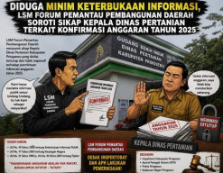 Diduga Minim Keterbukaan Informasi, LSM Forum Pemantau Pembangunan Daerah Soroti Sikap Kepala Dinas Pertanian