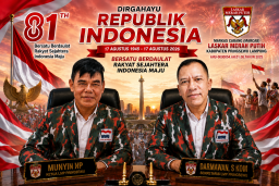LMP Pringsewu Sampaikan Ucapan HUT ke-81 RI: Bersatu Berdaulat, Rakyat Sejahtera, Indonesia Maju
