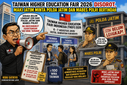 Taiwan Higher Education Fair 2026 Disorot, MAKI Jatim Minta Polda Jatim dan Mabes Polri Bertindak
