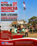 Budi Leksono Kenakan Baju Adat Banyuwang Pimpin Upacara di HUT ke-81