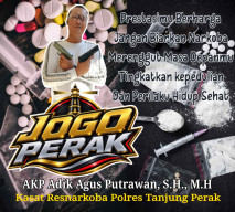 KASAT RESNARKOBA POLRES TANJUNG PERAK TEGASKAN KOMITMEN "JOGO PERAK" BERANTAS NARKOBA DEMI MASA DEPAN BANGSA