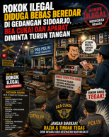 Rokok Ilegal Diduga Bebas Beredar di Gedangan Sidoarjo, Bea Cukai dan Aparat Diminta Turun Tangan