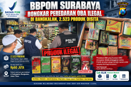 BBPOM Surabaya Bongkar Peredaran OBAT Ilegal di Bangkalan, 2.523 Produk Disita