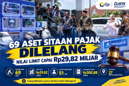 69 Aset Sitaan Pajak Dilelang, Nilai Limit Capai Rp29,82 Miliar