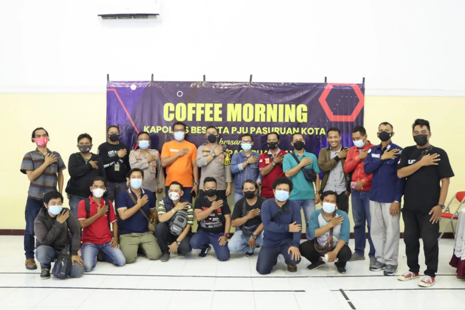 Kapolres Pasuruan Kota Ajak Awak Media Pasuruan Raya Ngopi Bareng