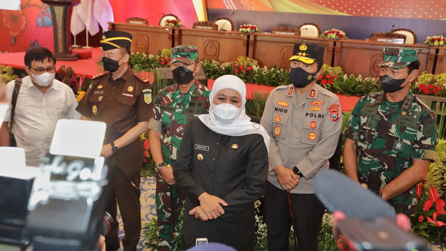 Forkopimda Jatim Gelar Rapat Koordinasi Pengendalian Covid-19 dan Penanganan Kedatangan Pekerja Migran Indonesia
