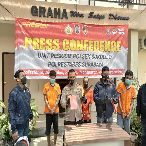 Polsek Sukolilo Surabaya Ungkap Pencurian Motor Di Wilayah Sukolilo