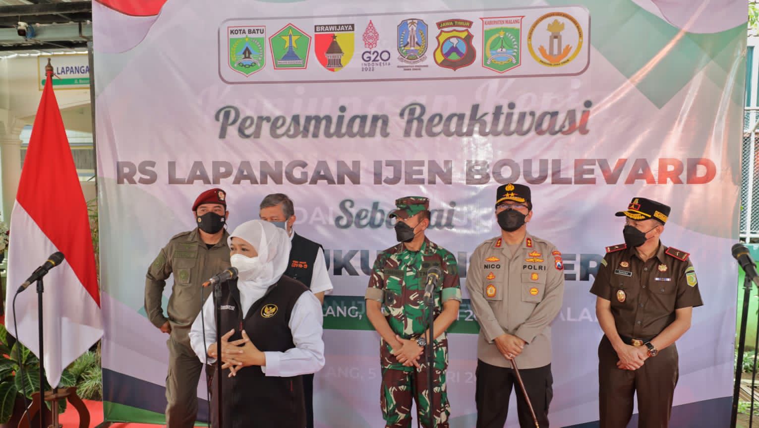 Tingkatkan Penanganan Covid-19, Forkopimda Jatim Cek lokasi Isoter dan RS lapangan di Malang Raya