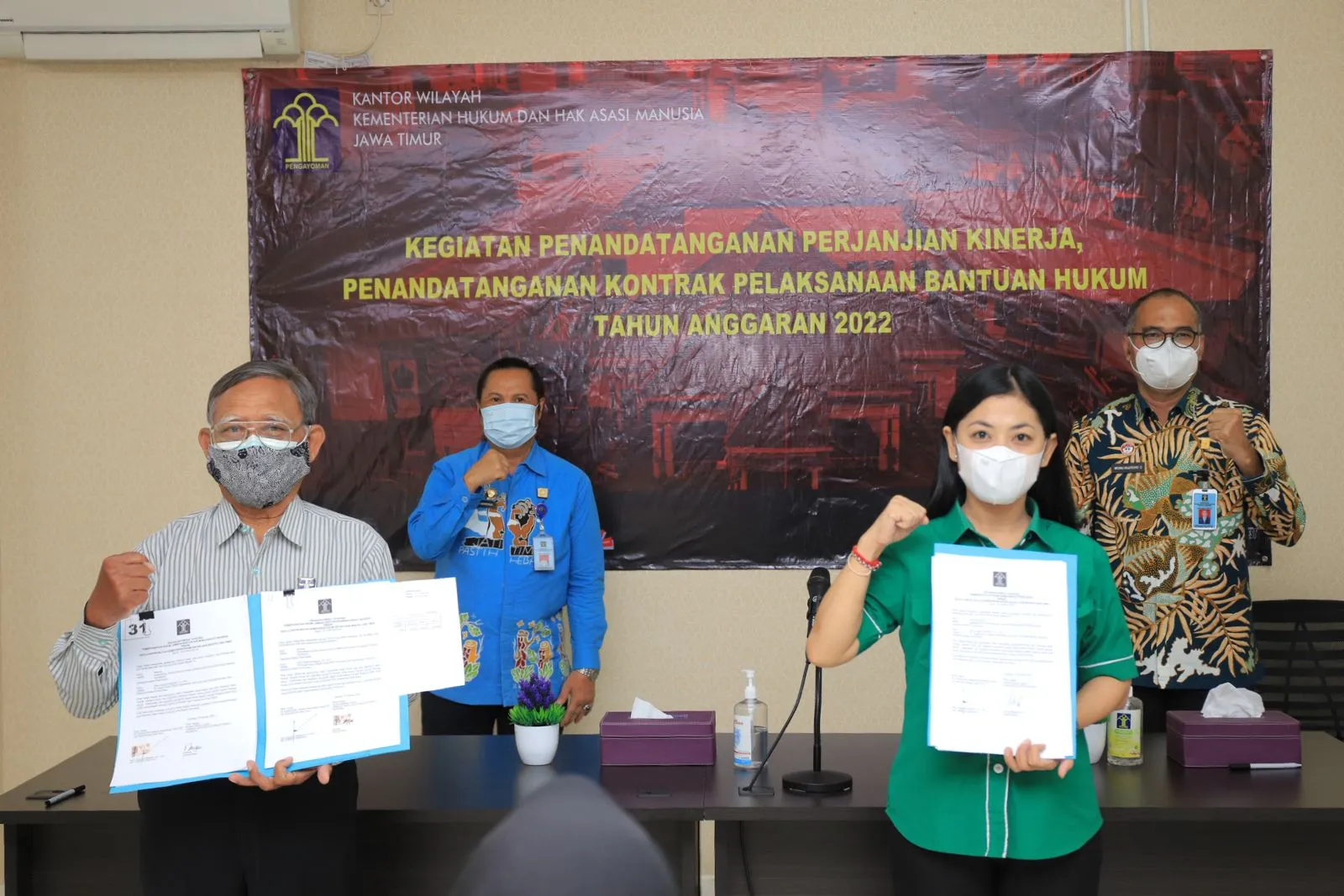 Kemenkumham Gelontorkan 4,1 M Untuk Bantuan Hukum Bagi Masyarakat Miskin di Jatim