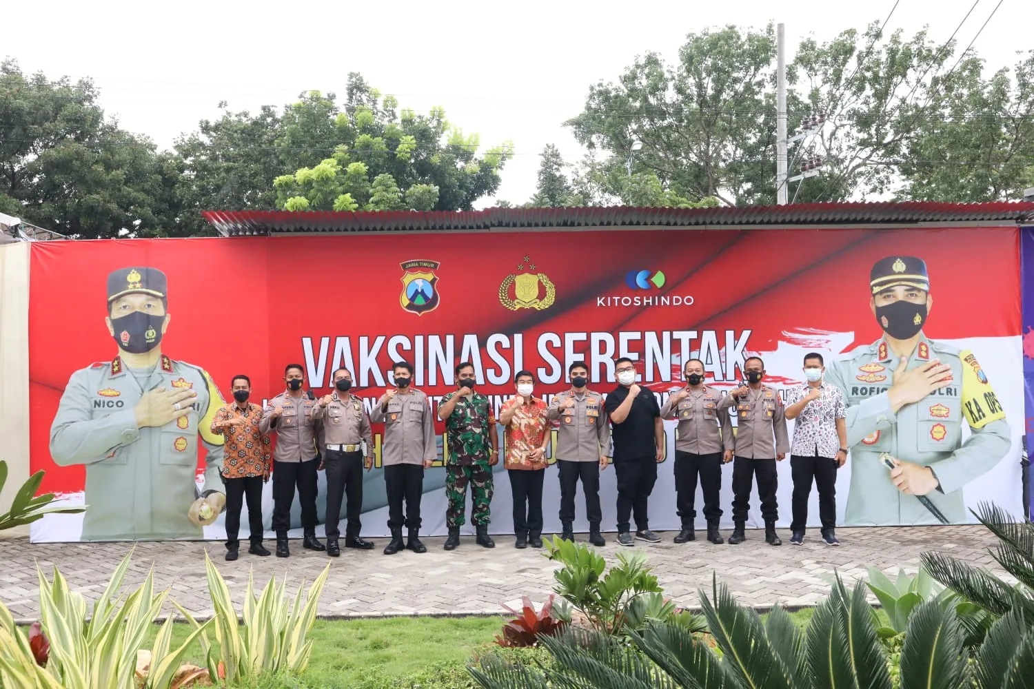 Kejar target 100 Persen, Polresta Mojokerto Vaksinasi Booster Karyawan Perusahaan