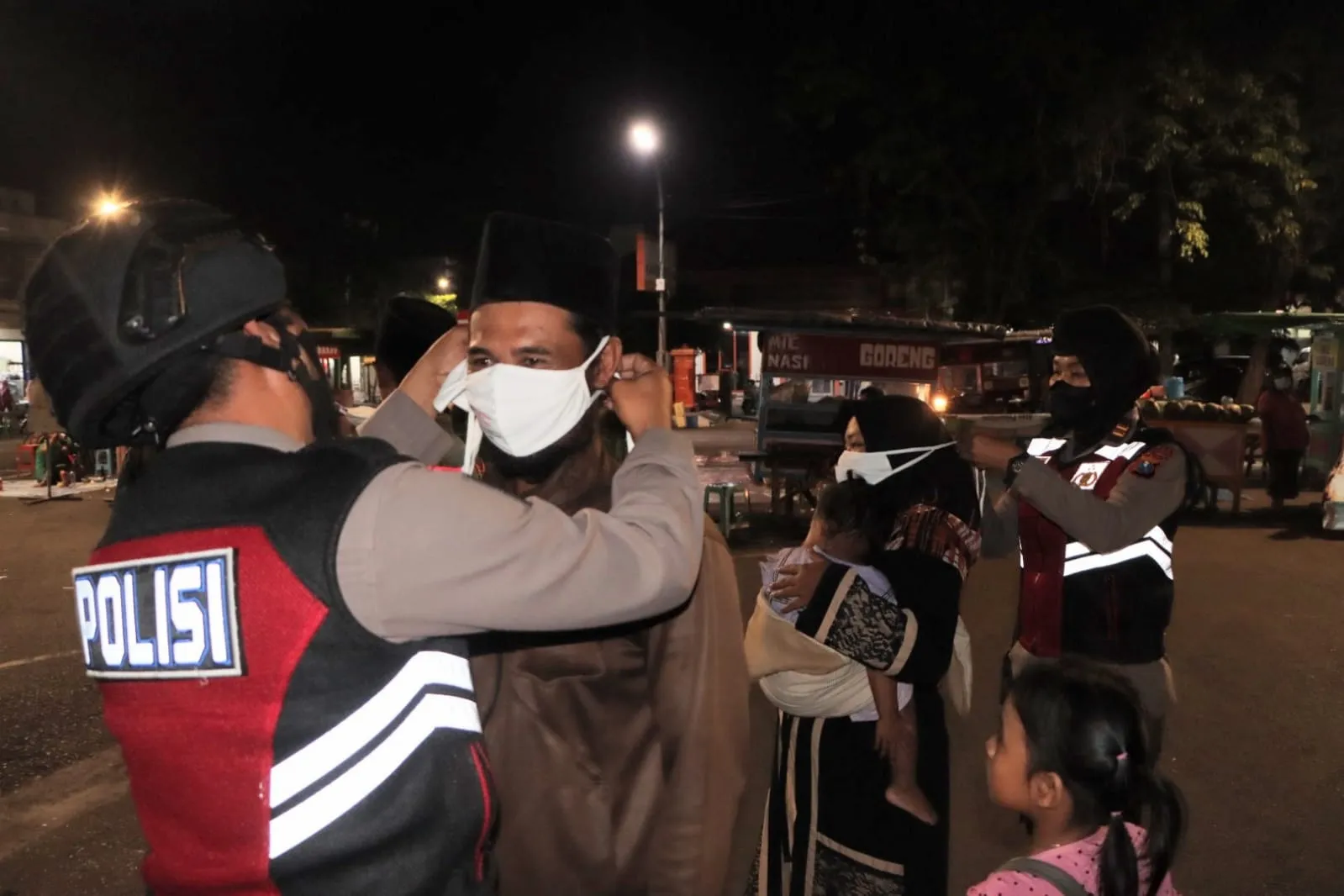 Libur Isra' Miraj,Tim Pamor Keris Polres Pasuruan Kota Gencarkan Patroli Prokes