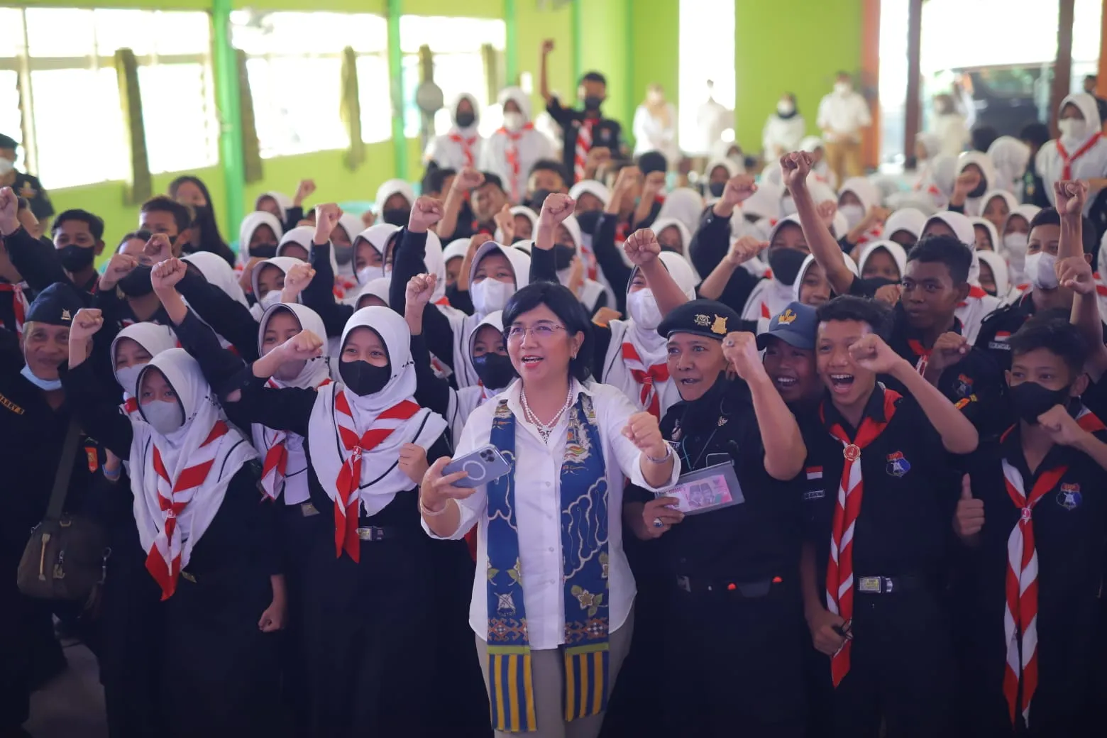 KENANG PERJUANGAN MASTRIP, BANK INDONESIA GELAR BI MENGAJAR DI SMP N 3 (MASTRIP) BOJONEGORO