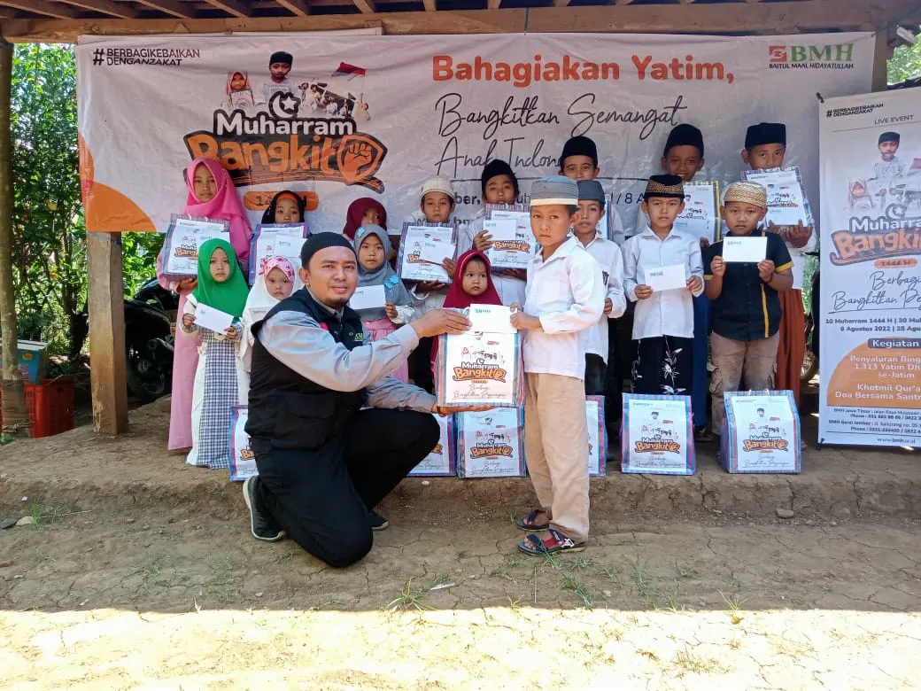 MUHARRAM BERBAGI, BMH SASAR ANAK YATIM PENGHAFAL QUR'AN DI JATIM