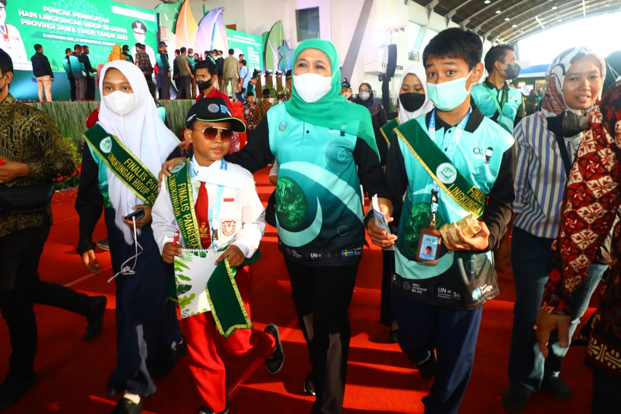 Gubenur Khofifah Ajak Semua Elemen Jaga Bumi untuk Kehidupan Berkelanjutan