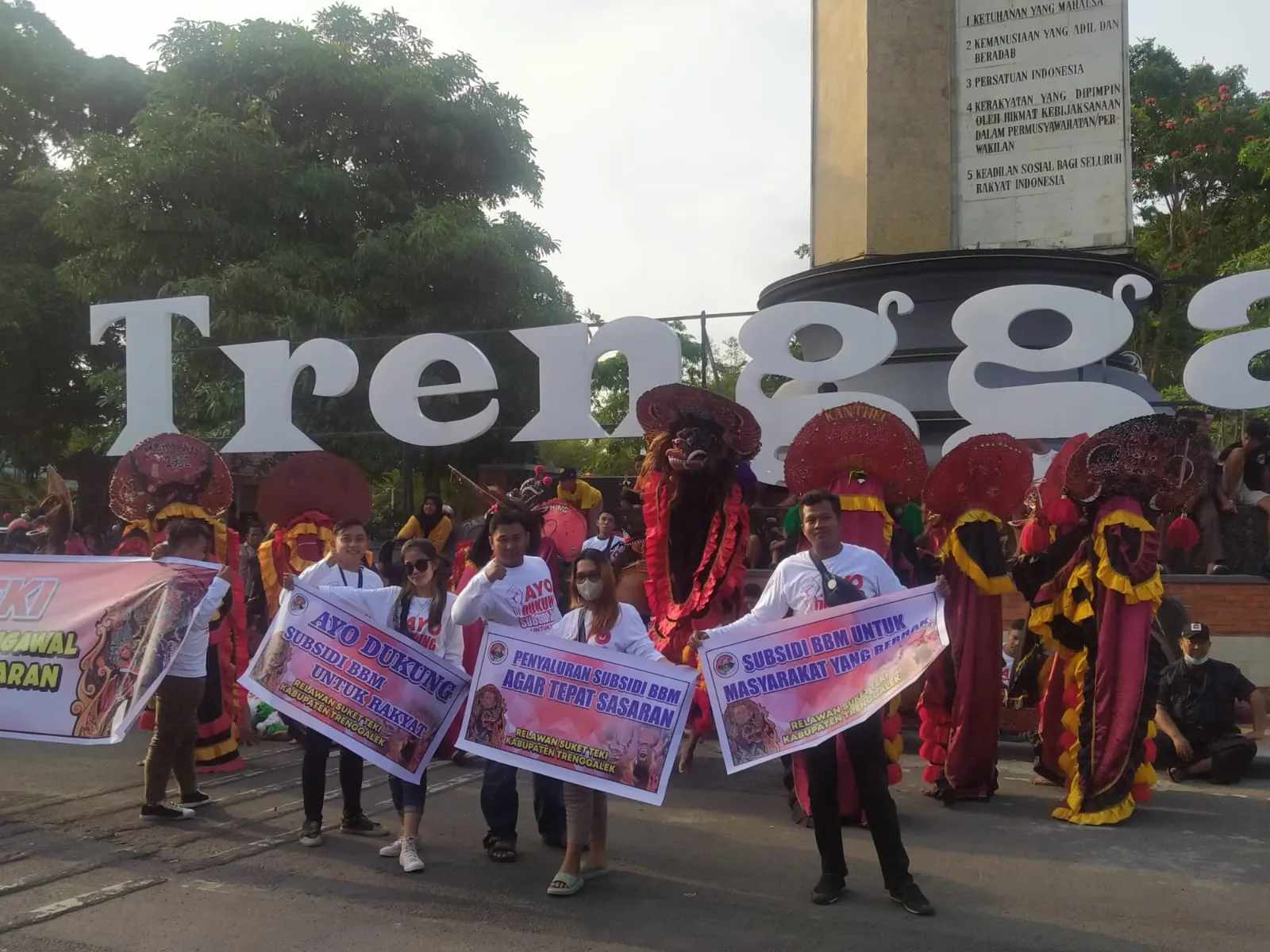 Suket Teki Gelar Aksi Damai, Dukung Penyesuaian Harga BBM dan Kawal Subsidi Tepat Sasaran