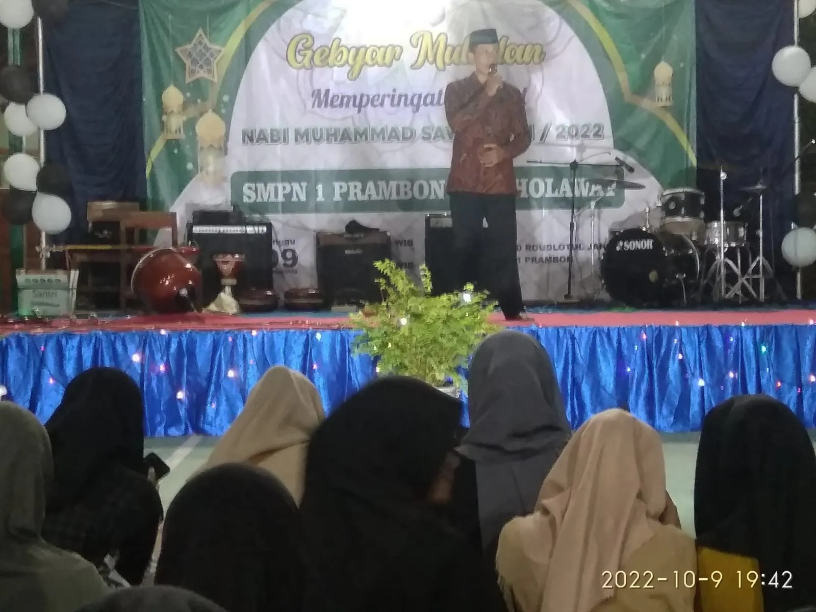 SMPN Prambon Gelar Peringatan Maulid Nabi Muhammad saw