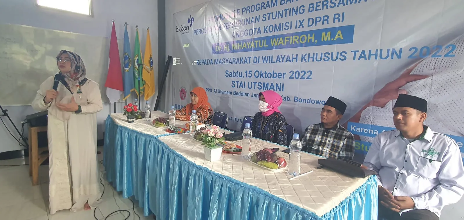 KOMISI IX DPR RI DAN PERWAKILAN BKKBN JATIM SAMPAIKAN PESAN KE MASYARAKAT BONDOWOSO