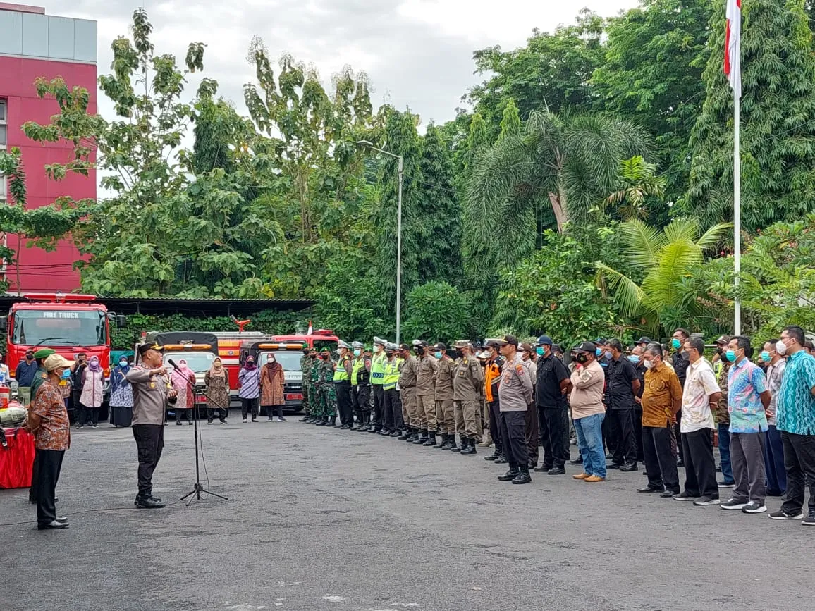 200 Personil Muspika Sukolilo Surabaya Ikuti Apel Siaga Bencana Alam