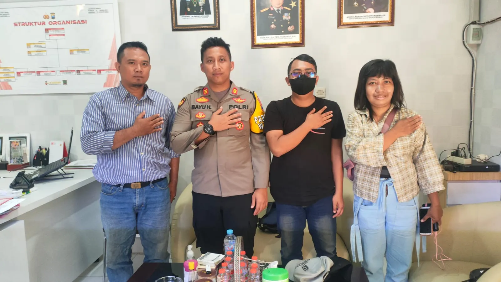 Jalin Kemitraan Polsek Wonocolo Bersama Awak Media