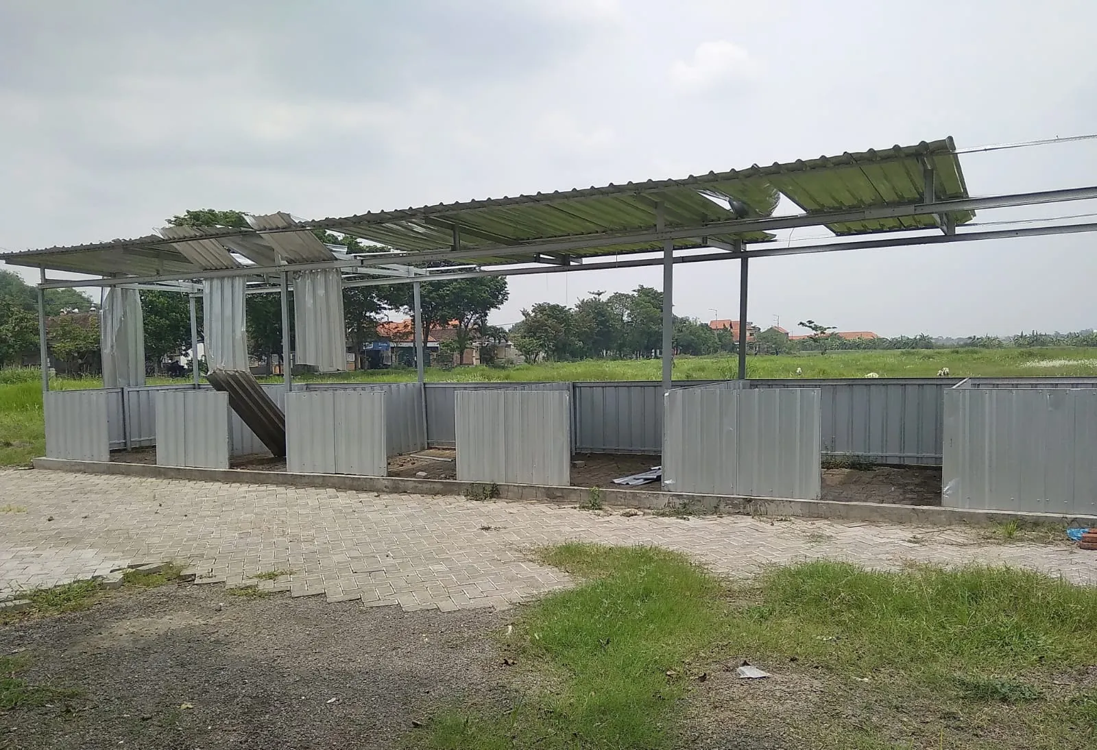 Kios Desa di Mulyodadi Wonoayu Juga Terdampak Angin Puting Beliung