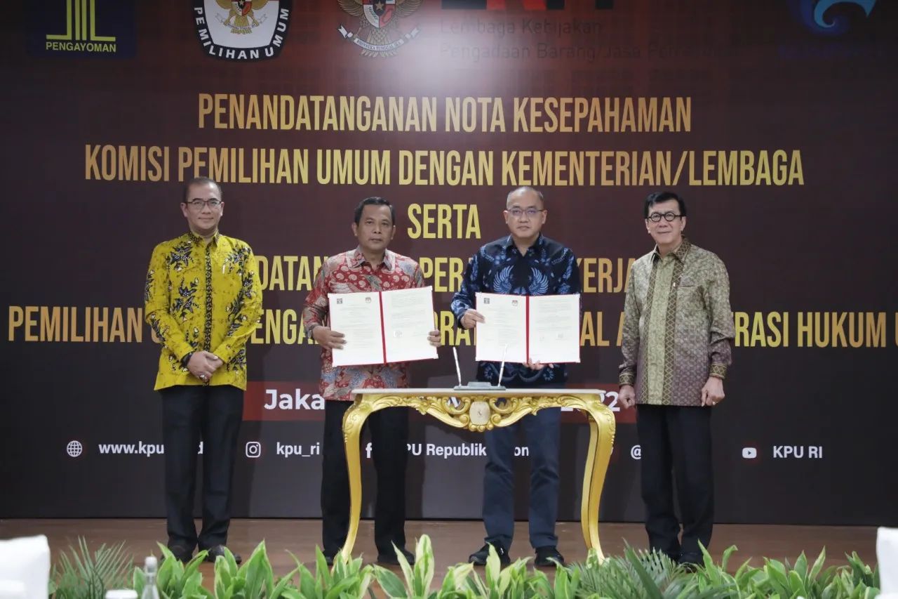 Kemenkumham dan KPU Bersinergi Dalam Pertukaran dan Pemanfataan Data Parpol