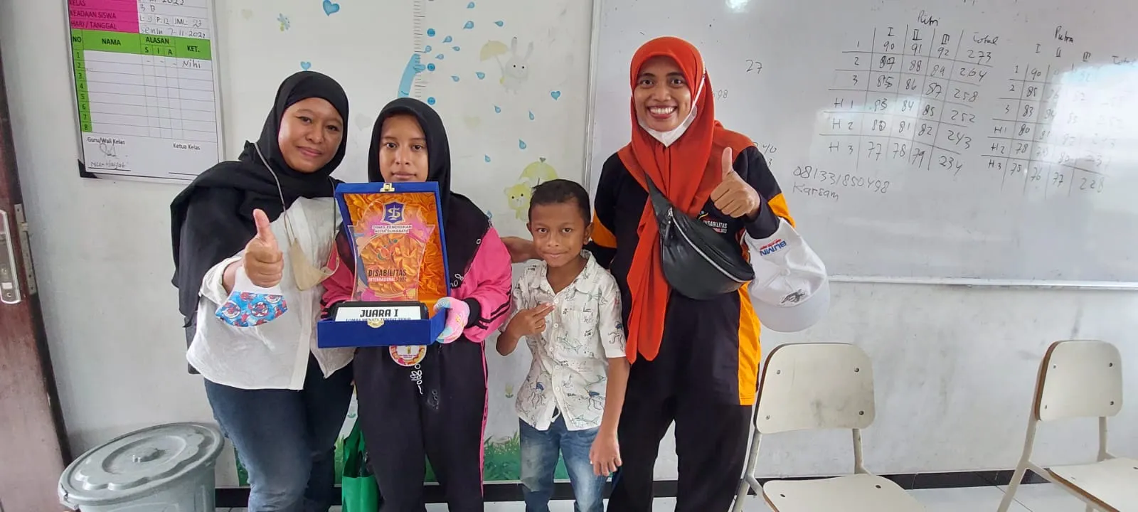 Siswi Disabilitas Yang Berprestasi Berharap Mendapatkan KIP Atau Bantuan Dari Pemkot Surabaya