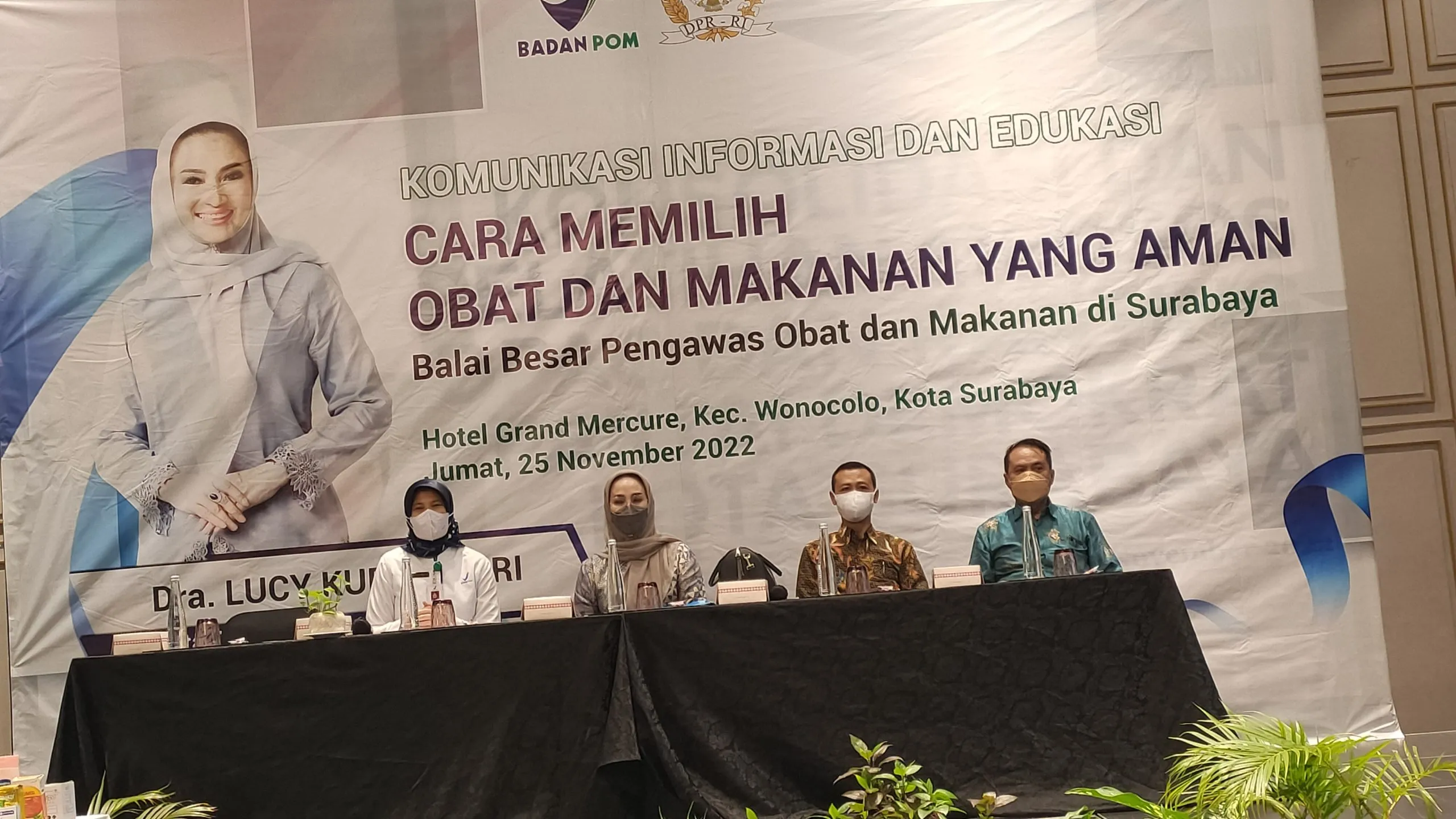 Sosialisasi Kepala BPOM Surabaya Rustyawati Himbau Kepada Masyarakat Agar Selalu Cek Klik Produk