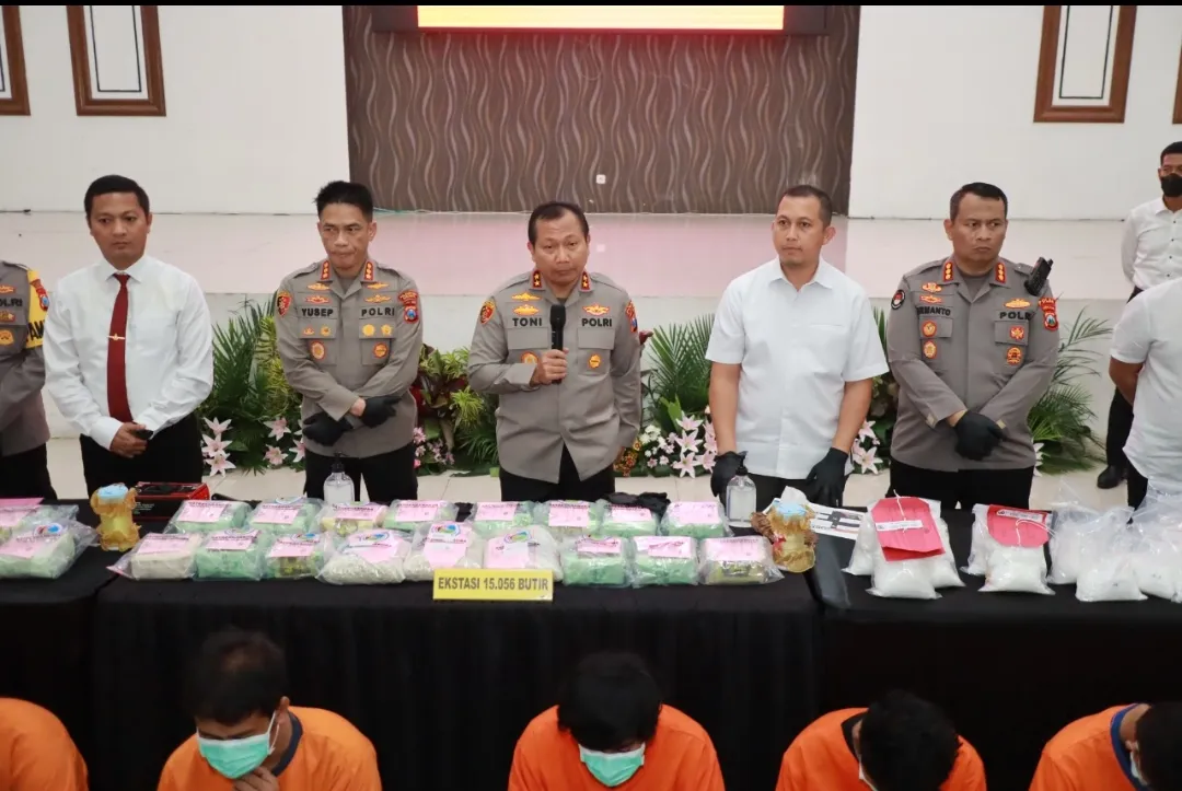 Polisi Berhasil Gagalkan Peredaran Narkoba, 36Kg Sabu dan Puluhan Ribu Ekstasi Diamankan