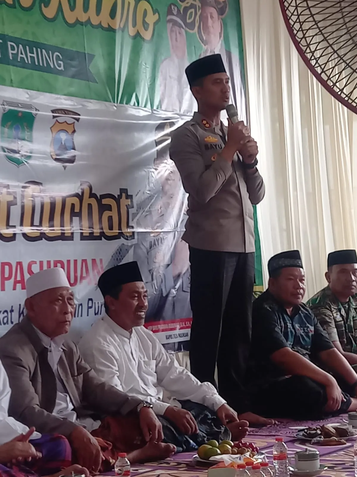 Jum'at Curhat Polres Pasuruan Bersama Warga Masyarakat Kelurahan Purwosari