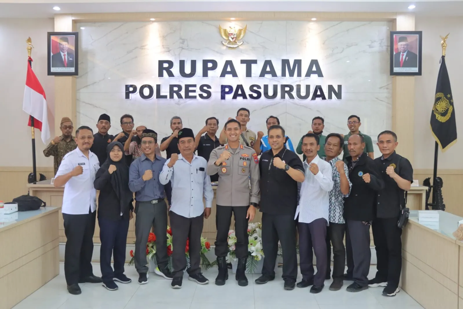 Polres Pasuruan Gelar Forum Group Diskusi Forkopimda Kabupaten Pasuruan Bersama Ketua Perguruan Silat se-Kabupaten Pasuruan