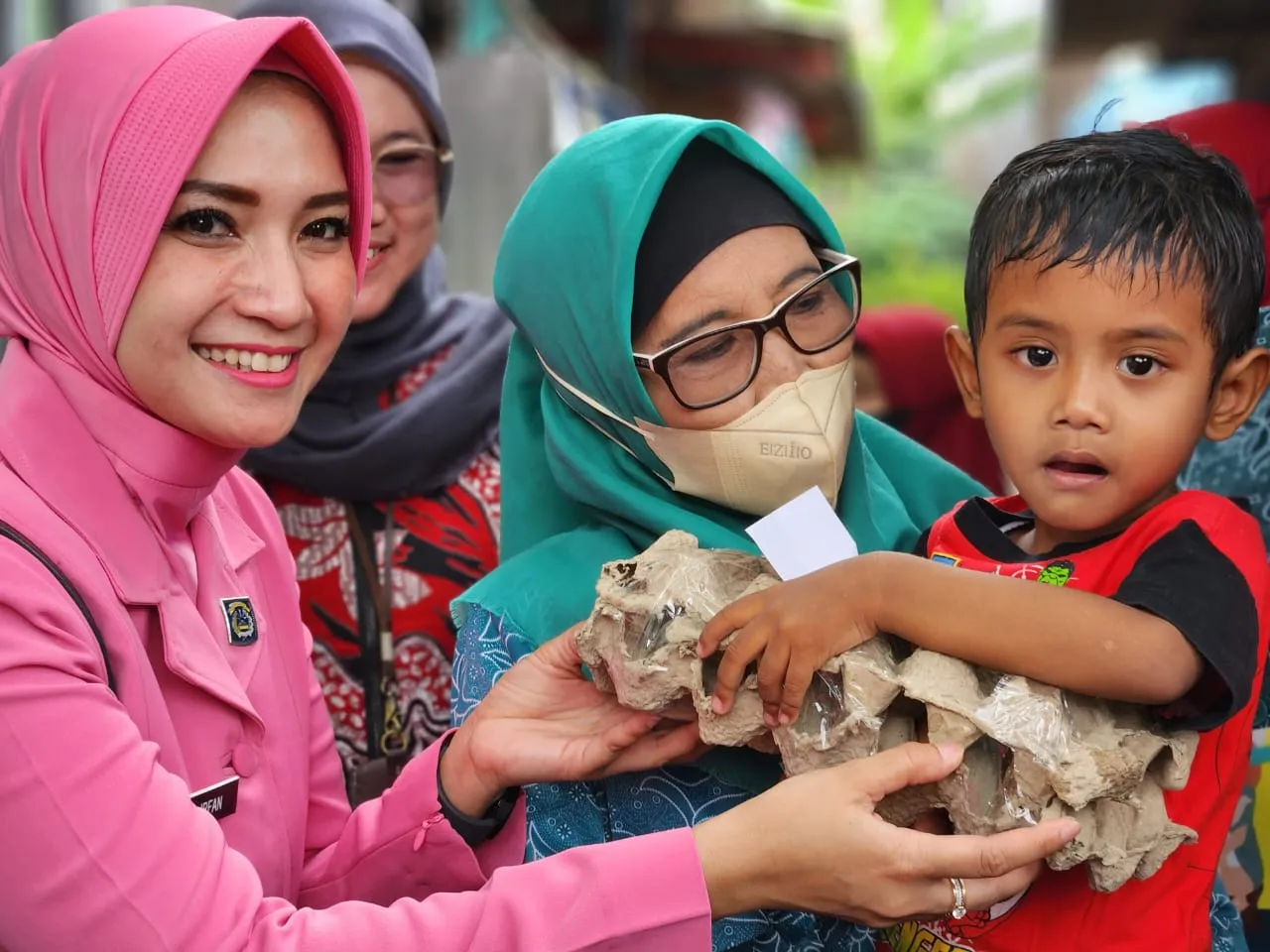 KETUA RANTING BHAYANGKARI DUKUH PAKIS PEDULI BALITA STUNTING