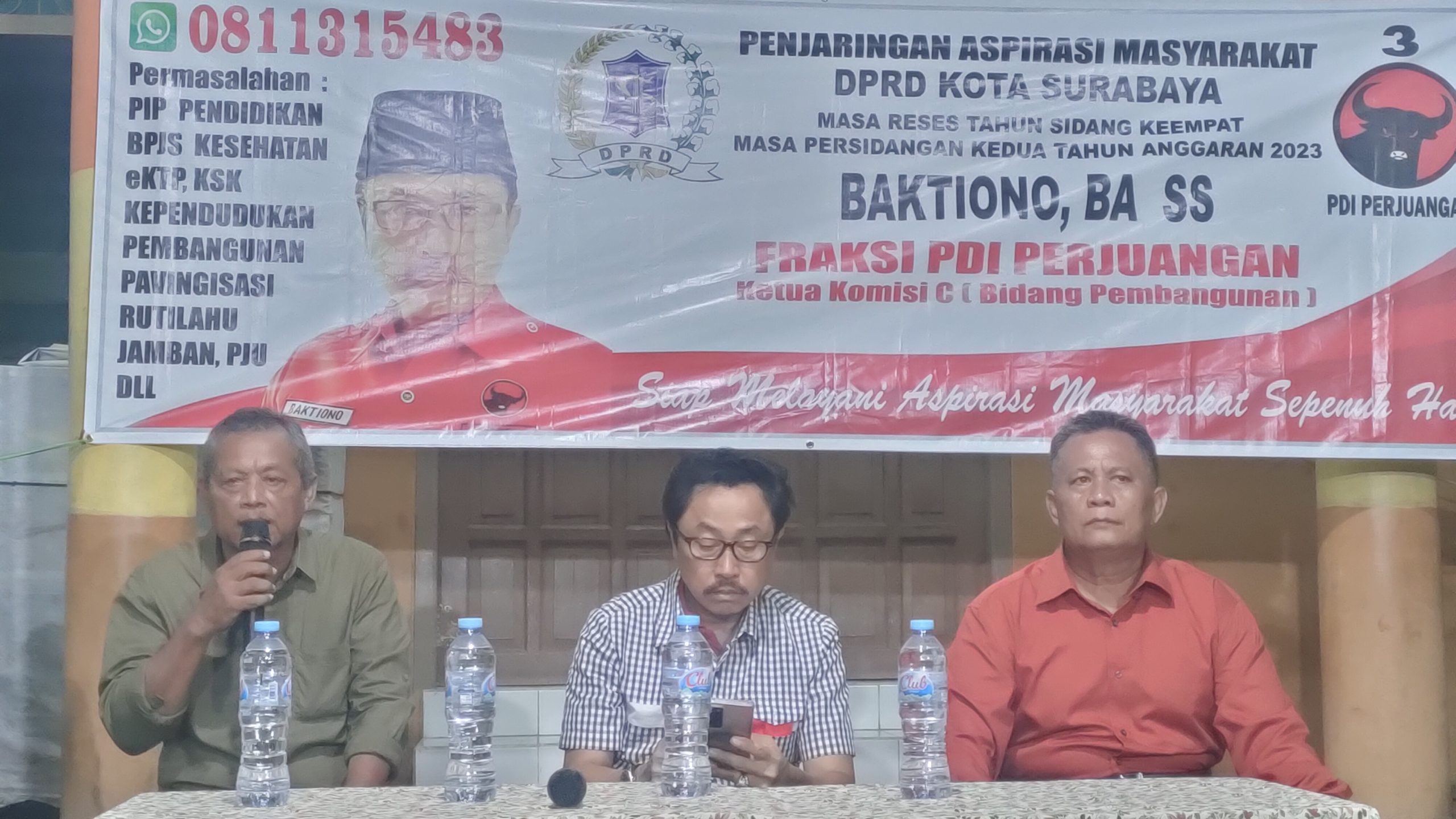 Warga Ploso Surabaya Sangat Antusiasme Dengan kedatangan Wakil Rakyat Ketua Komisi C Baktiono