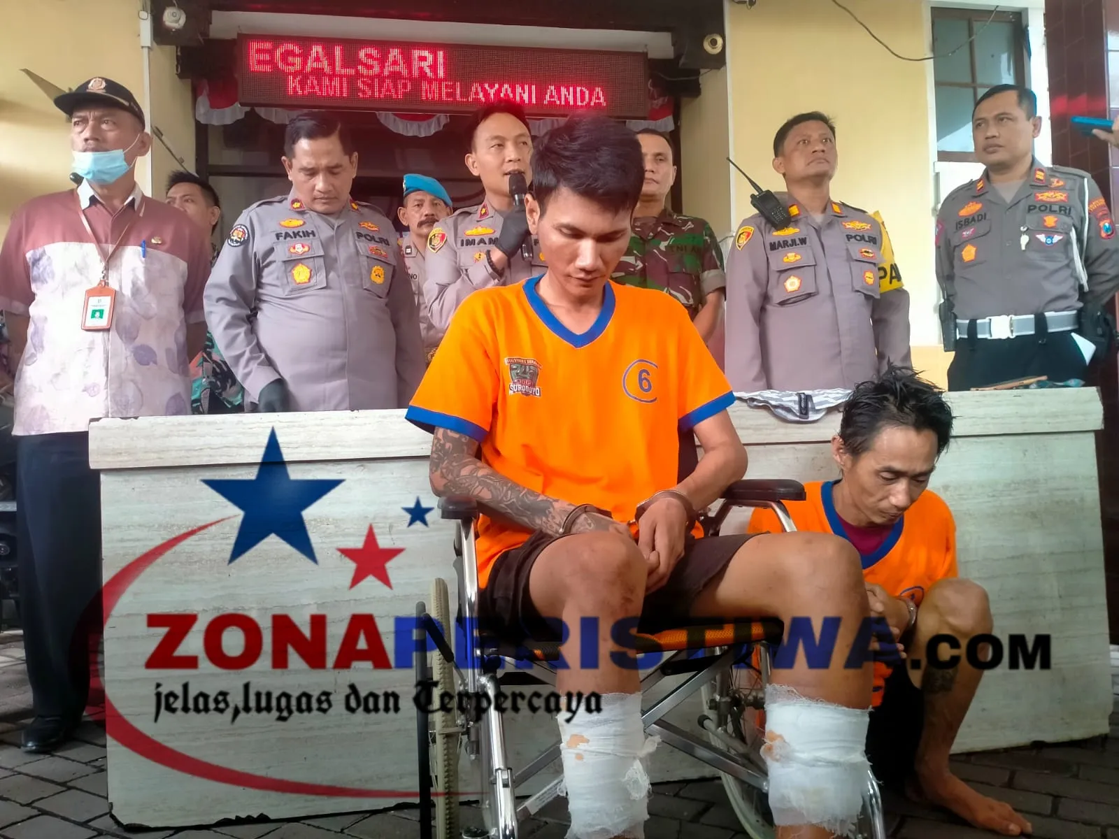 MELAWAN HENDAK DI TANGKAP DUA (2) PELAKU CURANMOR SALAH SATUNYA DI DOR OLEH UNIT RESKRIM TEGALSARI 