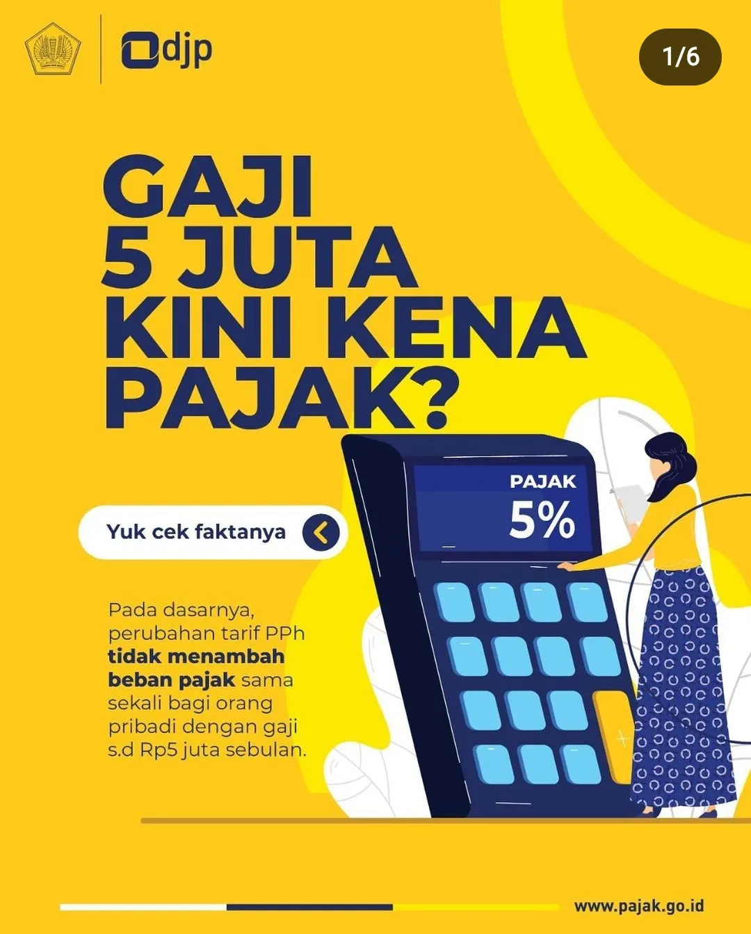 GAJI 5 JUTA KINI KENA PAJAK