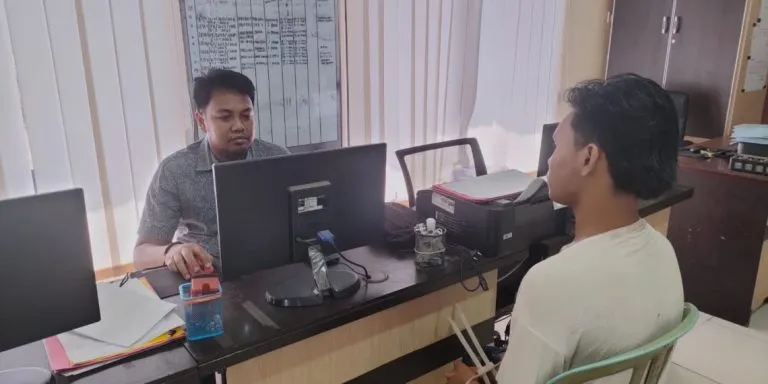 Mapolres Sampang Amankan Satu pemuda Penyalah Guna'an Narkotika(Sabu)