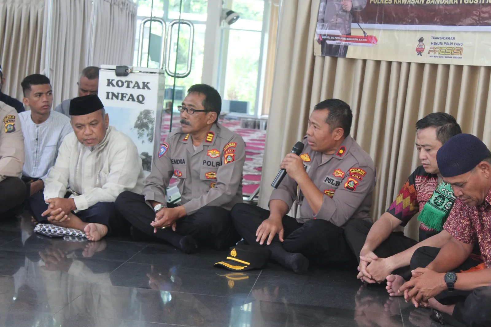 Jumat Curhat Polres Bandara, Pengurus Masjid Al Iklas Keluhkan Penitipan Sepeda Motor Rental Hingga Berhari-hari