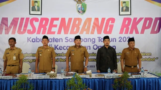 Bupati Sampang H. Slamet Junaidi membuka Musyawarah Rencana Pembangunan (Musrenbang)