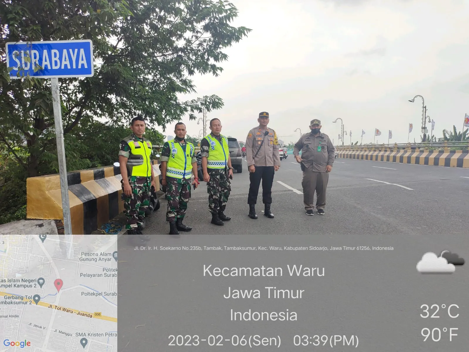 Polsek Gunung Anyar PAM RUTE KUNKER RI SATU