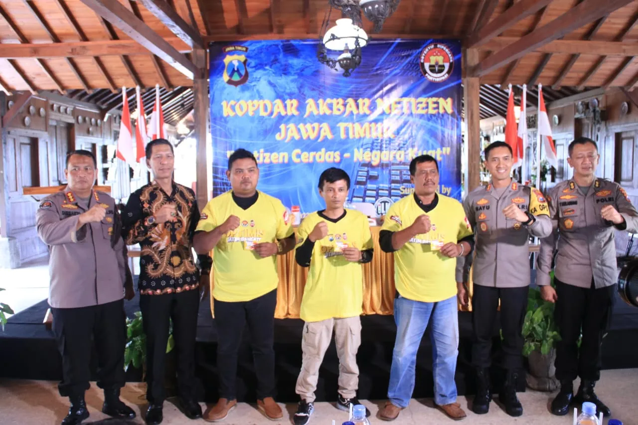 Polres Pasuruan Mengikuti Kegiatan Kopdar Akbar Bersama Netizen se-Jawa Timur