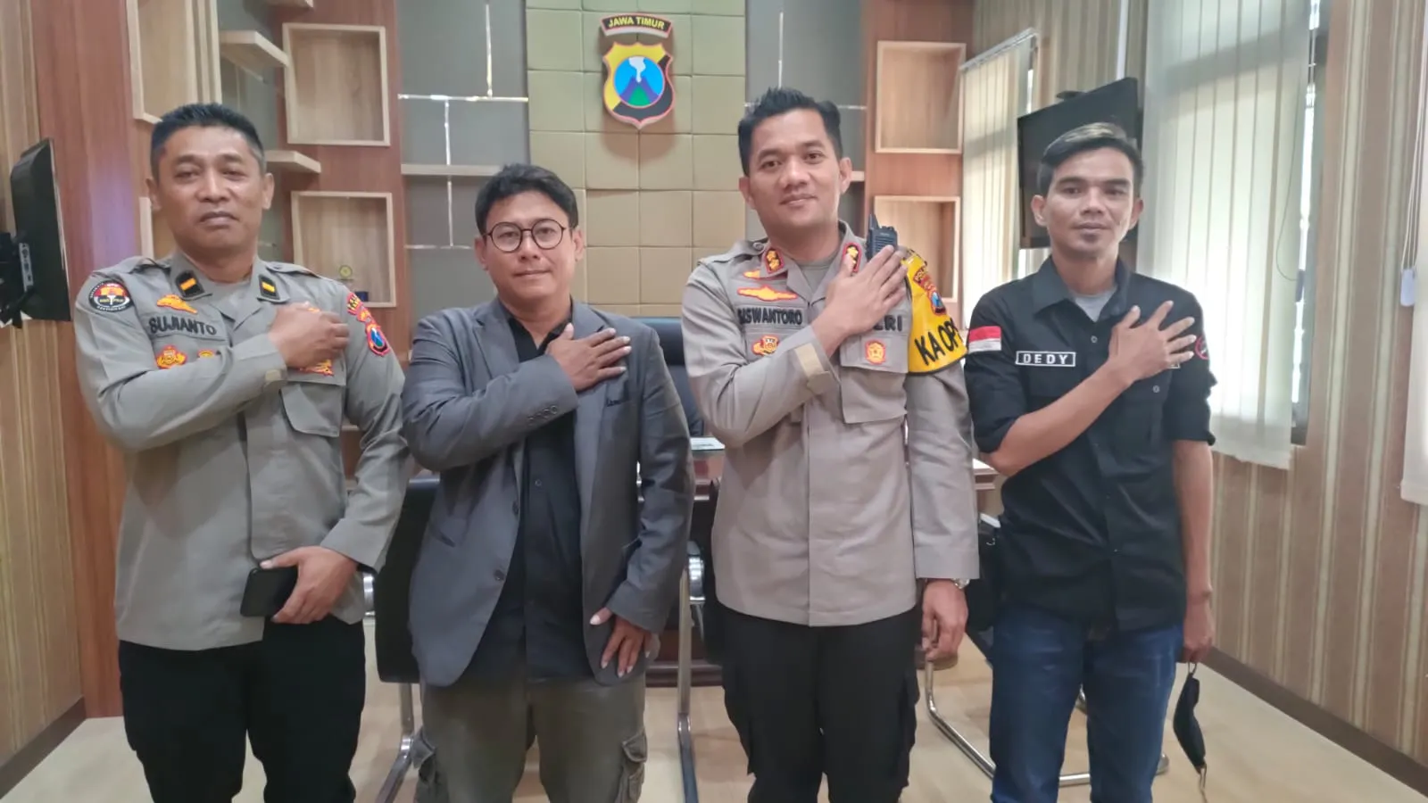 Jalin Sinergitas Awak media Dengan Kapolres Sampang Madura