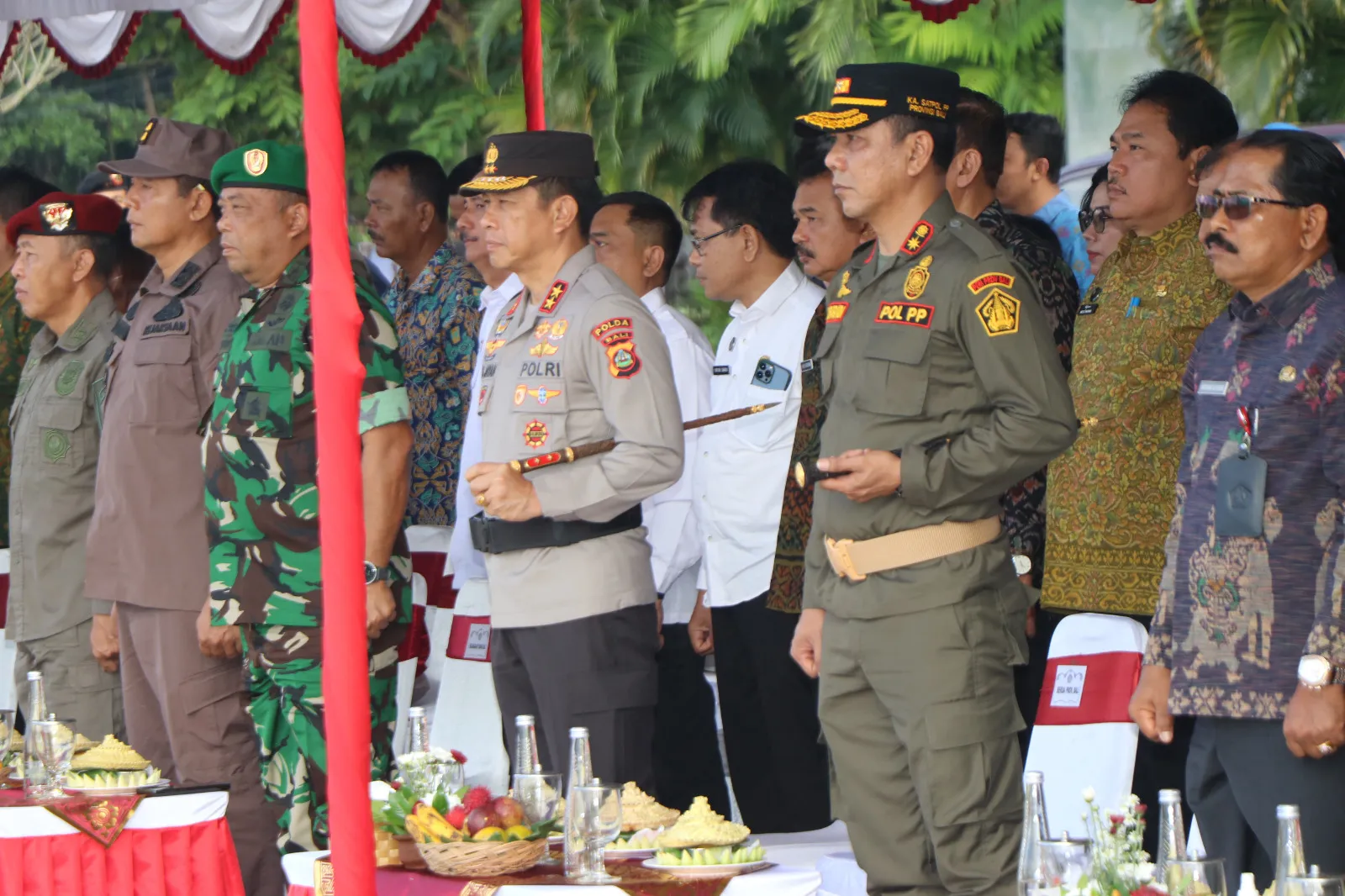Kapolda Bali Hadiri HUT Ke-73 Satpol PP, HUT Ke-61 Satuan Perlindungan Masyarakat dan HUT Ke-104 Pemadam Kebakaran Dan Penyelamatan