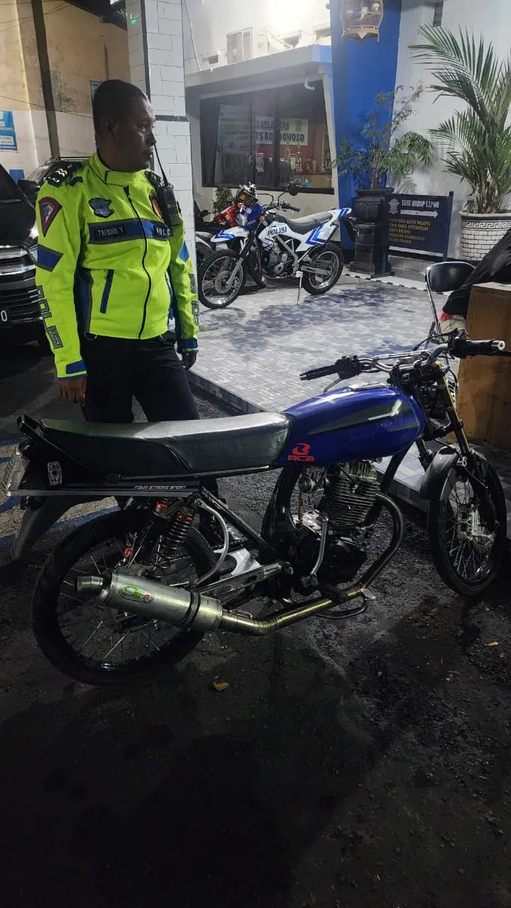Sat Lantas Polres Kembali Laksanakan Giat Operasi Penggunaan Knalpot Brong