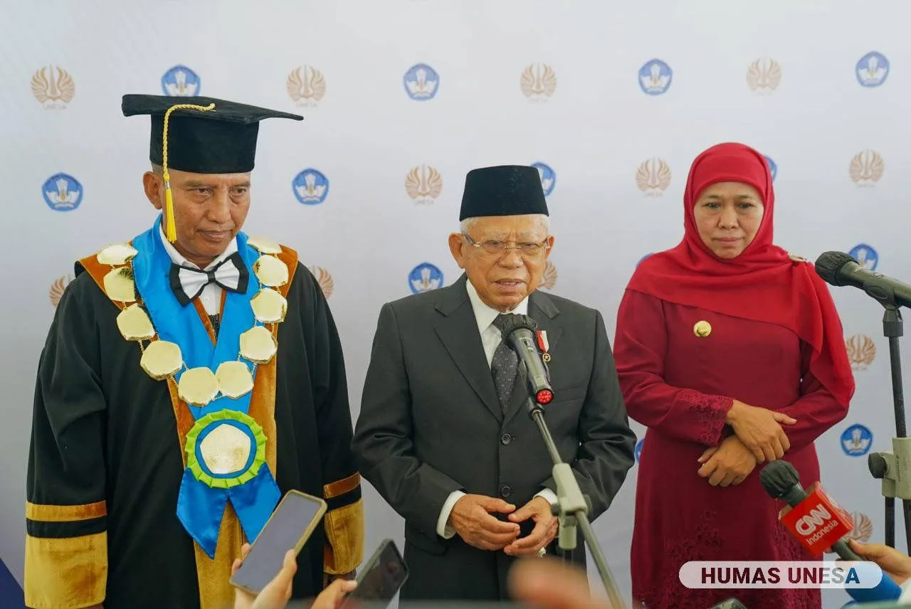 Wapres Ma’ruf Amin Resmikan SLOMPN dan Fakultas Kedokteran Unesa