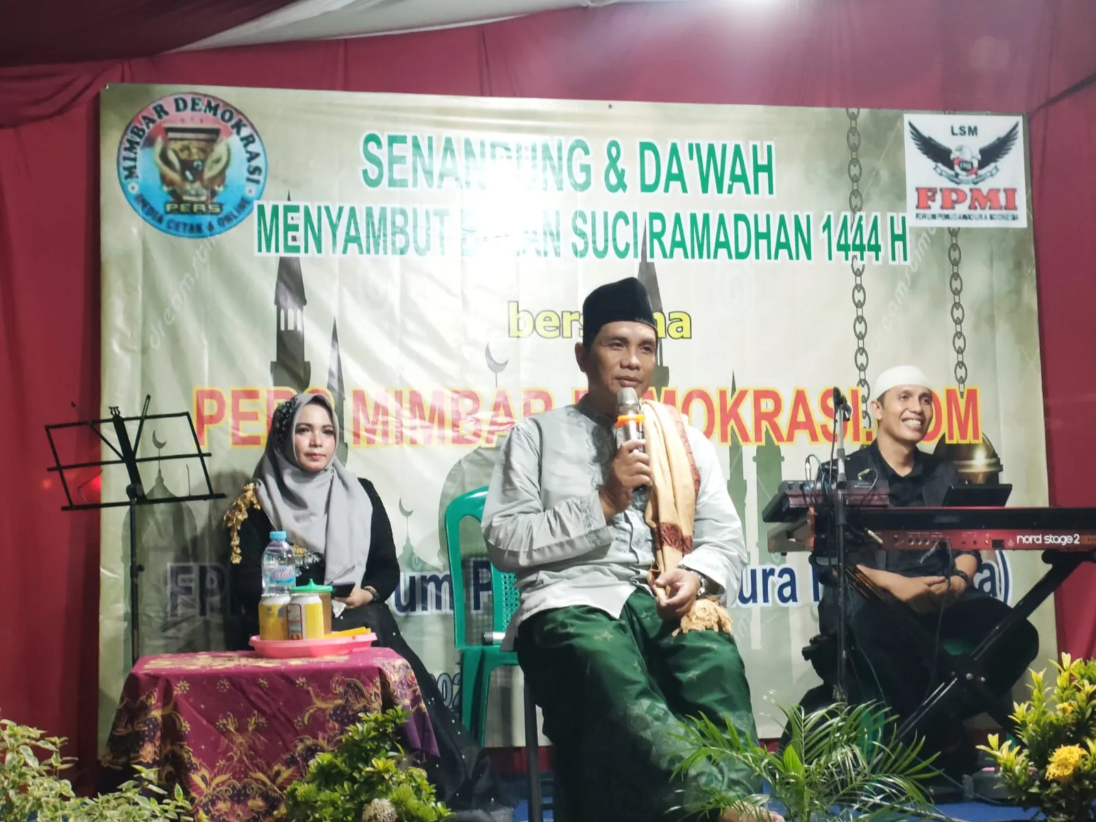 Media Mimbar Demokrasi Menggelar Acara "Senandung Dan Dakwah Menyambut Bulan Suci Ramadhan"Di Dukung LSM FPMI