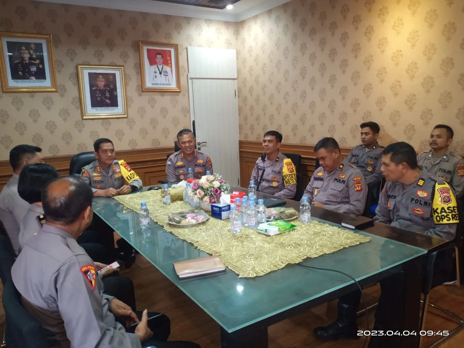 Kapolres AKBP Teguh Priyo Wasono Sambut Tim Supervisi Polda Bali