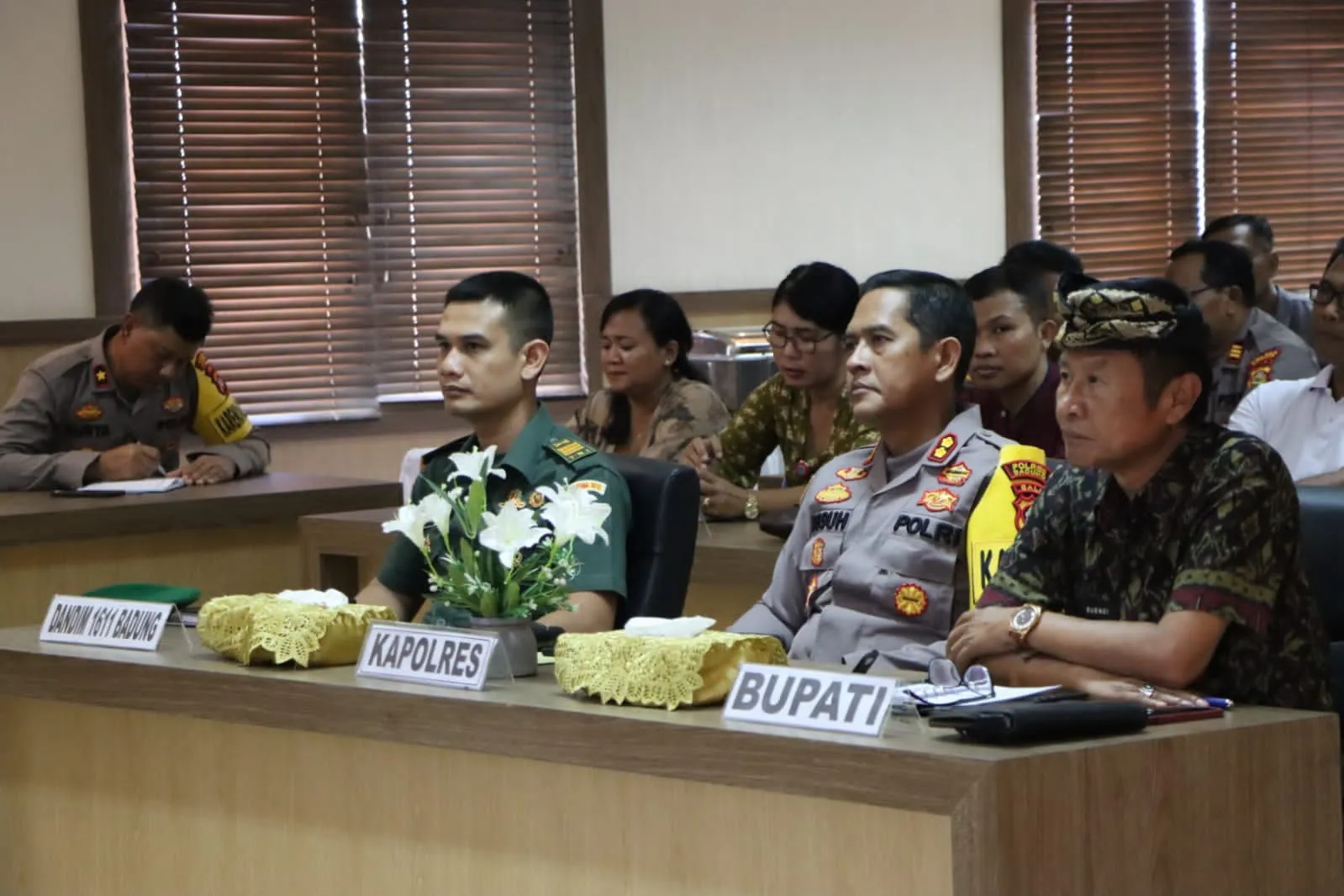 Kapolres Badung Mengukuti Rakor Yang Dipimpin Kapolri Jendral Polisi Drs. Listyo Sigit Prabowo